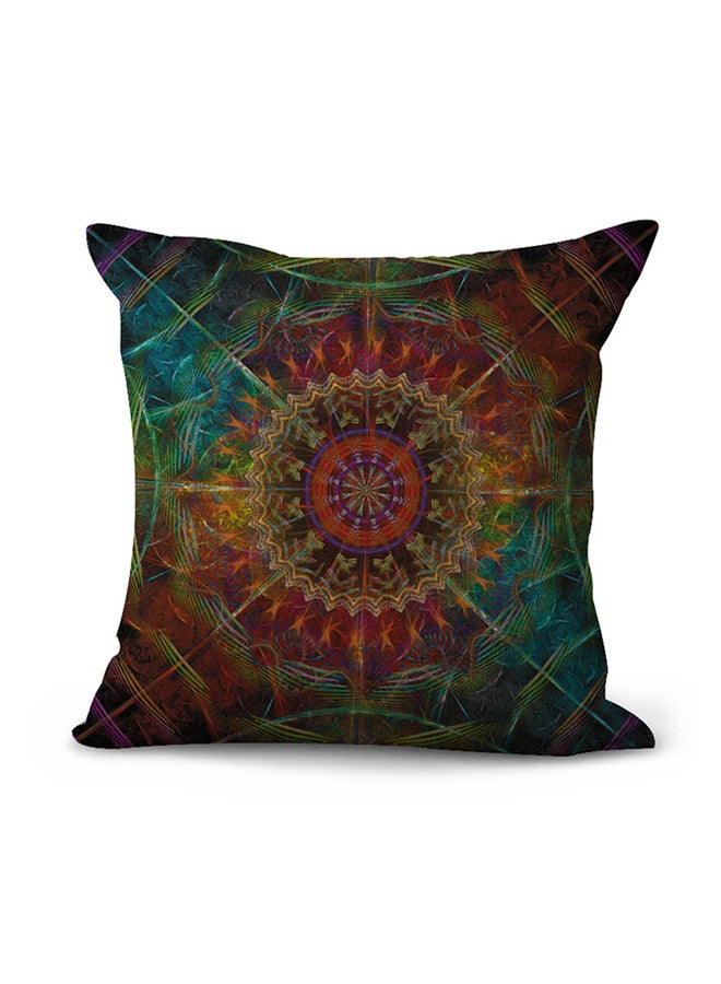 وسادة زينة مزينة بطبعة رسمة تجريدية متعدد الألوان