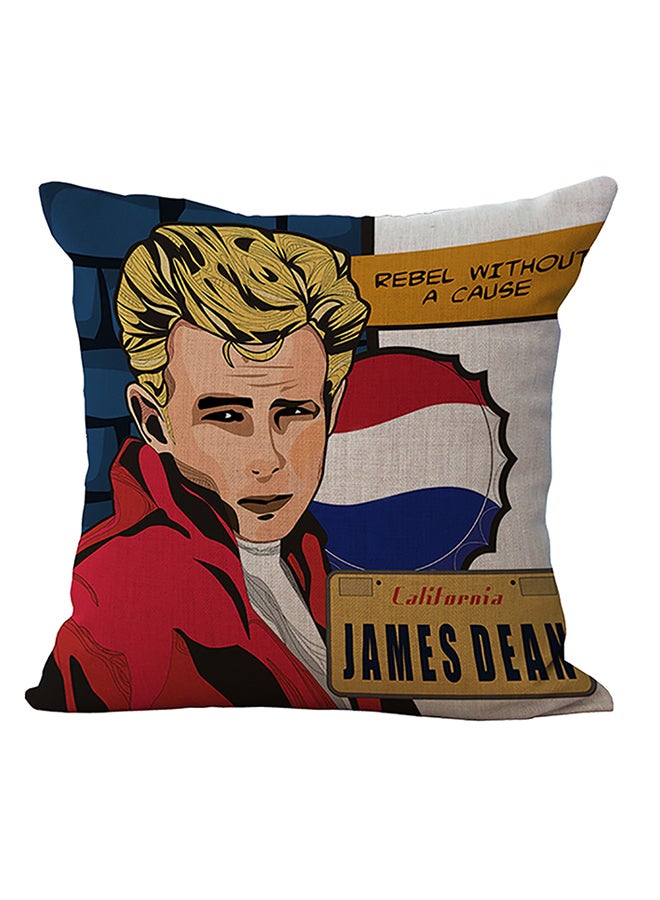 شاربدو وسادة ديكور مطبوع عليها الممثل جيمس دين متعدد الألوان