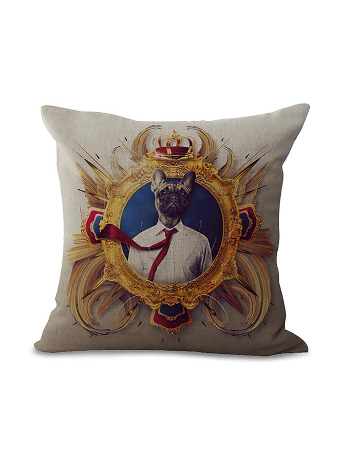 شاربدو وسادة ديكور مزينة بطبعات متعدد الألوان