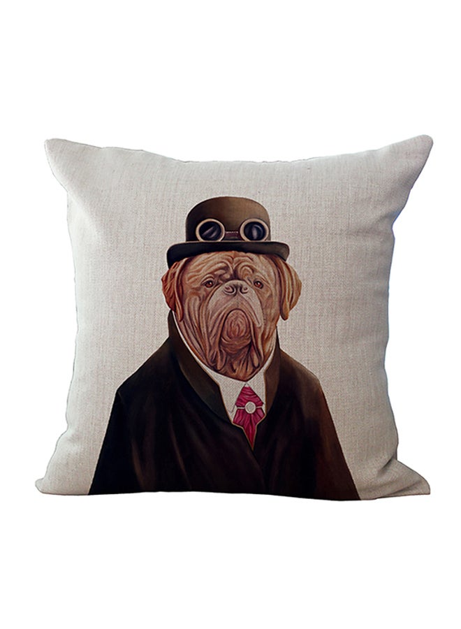 وسادة ديكور مزينة بطبعات متعدد الألوان