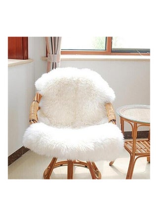 Super Soft Faux Sheep Skin Chair Cover White 60 × 90cm - v1556891551/N24949733A_1