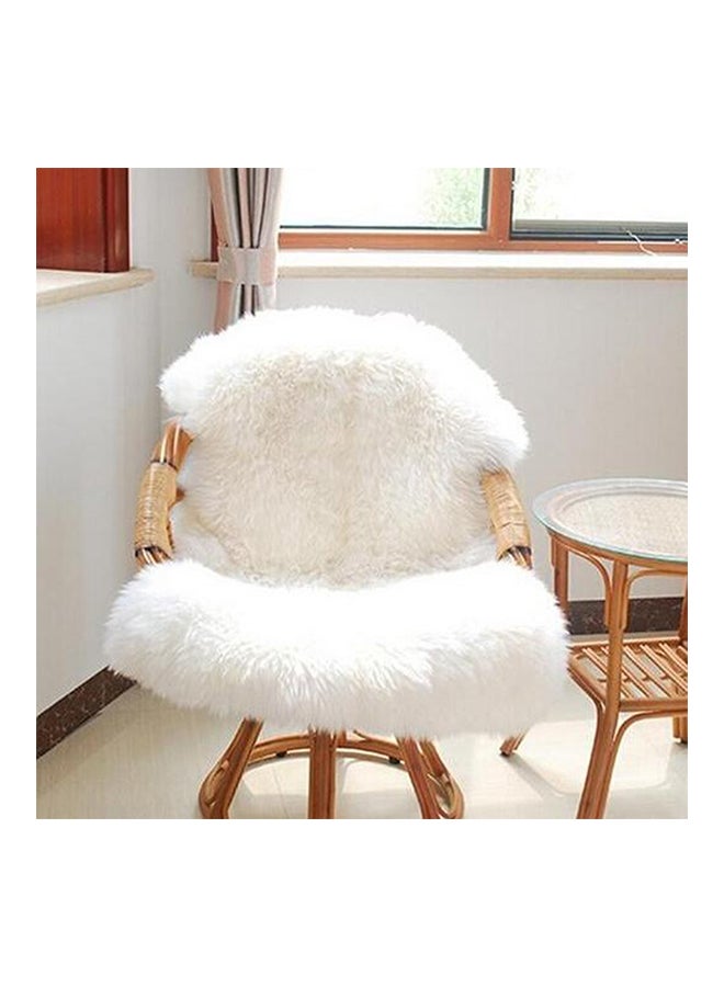 Generic Super Soft Faux Sheep Skin Chair Cover White 60 × 90cm  - Image 1