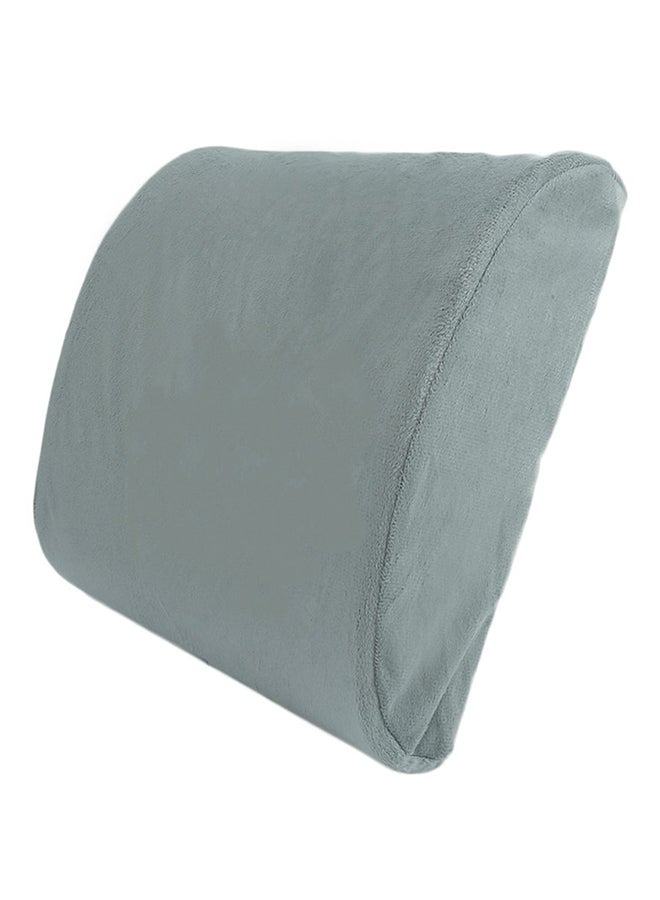 Lumbar Cushion Back Waist Support Pillow Cotton Grey 32x30x11centimeter - v1556891558/N24949761A_1