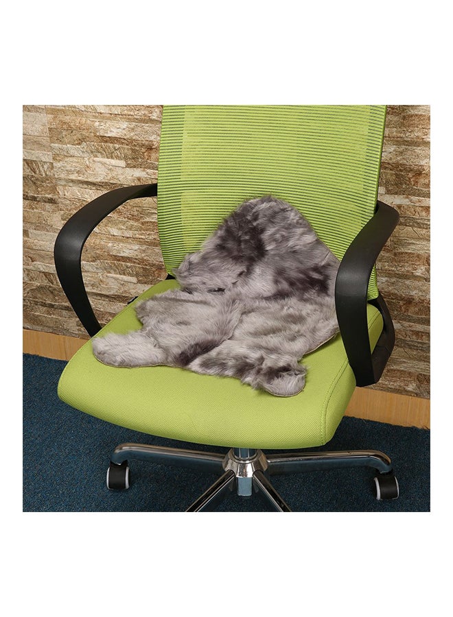 Super Soft Faux Sheep Skin Warm Hairy Carpet Grey 60 x 40cm - Image 2