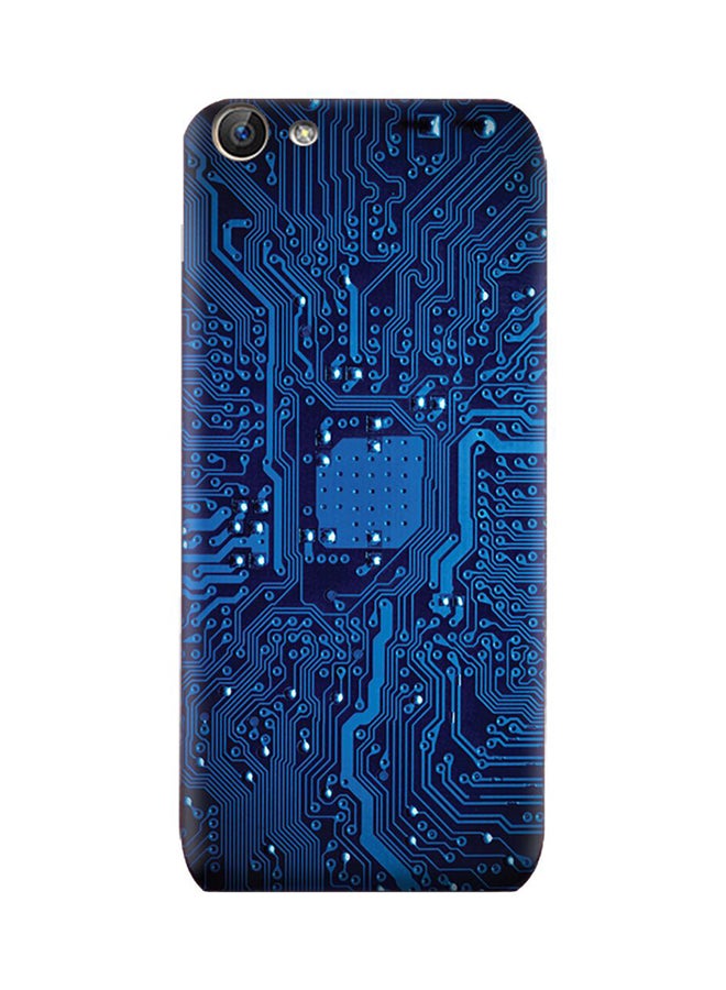 غطاء حماية من البولي يوريثان الحراري والسيليكون بنمط لوحة دارة كهربائية لهاتف فيفو X7 بلس متعدد الألوان