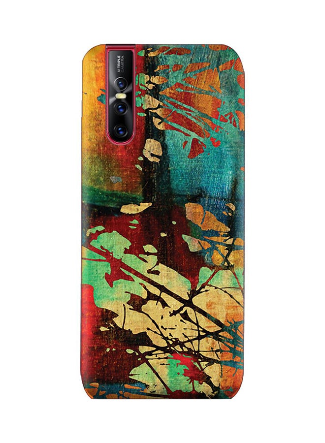 AMC DESIGN TPU Silicone Case with Vintage Art Grunge Pattern For Vivo V15 Pro Multicolour 