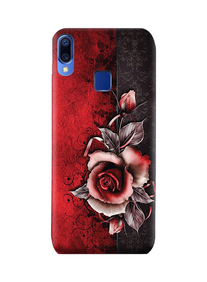 غطاء حماية من البولي يوريثان الحراري والسيليكون بنمط ورود كلاسيكي لهاتف فيفو Y95 متعدد الألوان