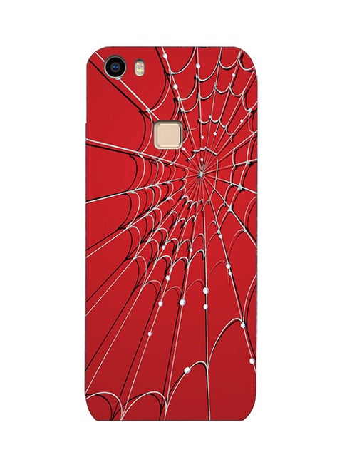 TPU Silicone Case with Spider Web Pattern For Vivo Xplay5 Red