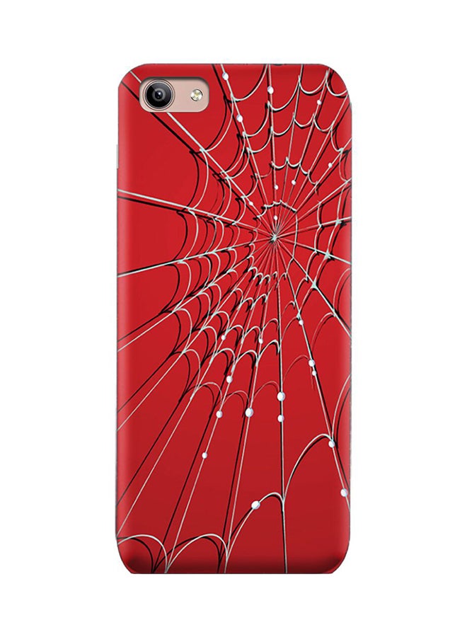 TPU Silicone Case with Spider Web Pattern For Vivo Y81i Red