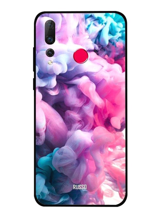 Colorful Smoke Art Printed Protective Case Cover For Huawei Nova 4 Multicolour