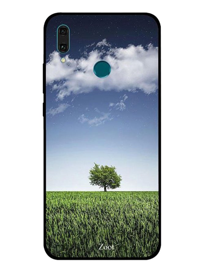 Zoot Garden Cloud Printed Protective Case Cover For Huawei Y9 2019 Green/White/Blue