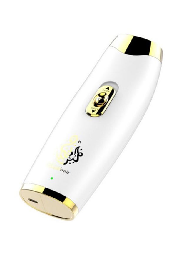 مبخرة كهربائية بتصميم صغير ومحمول قابل للشحن مزود بمنفذ USB أبيض 19X8X7سم  - Image 1