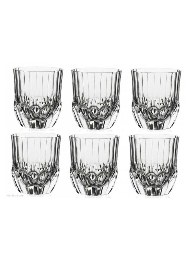 RCR 6-Piece Adagio Dof Tumblers Set Clear