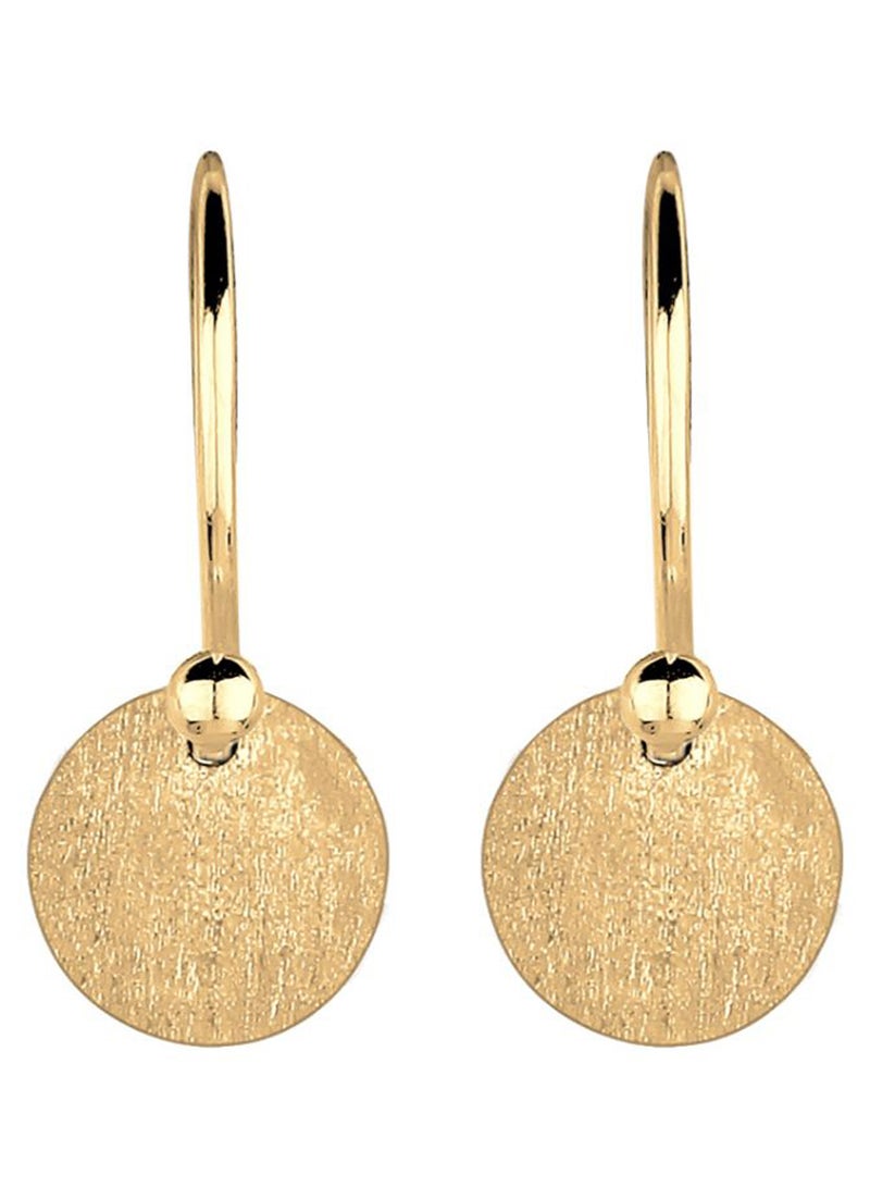 elli 925 Sterling Silver Gold Plated Dangle Earrings - Image 2