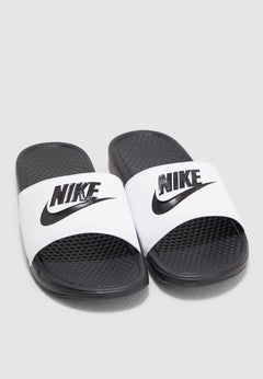 Nike Benassi Just Do It Slip-On Shoes Monochrome  - Image 3