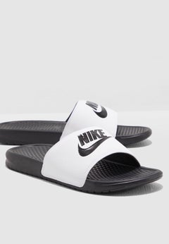 Nike Benassi Just Do It Slip-On Shoes Monochrome  - Image 4