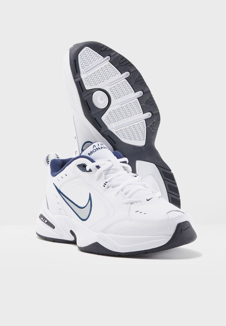 Nike Air Monarch IV Casual Trainers White/Navy  - Image 4