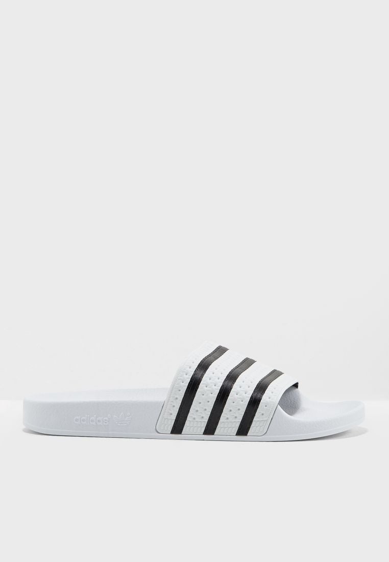 adidas Originals 3-Stripes Adilette Slides White  - Image 1