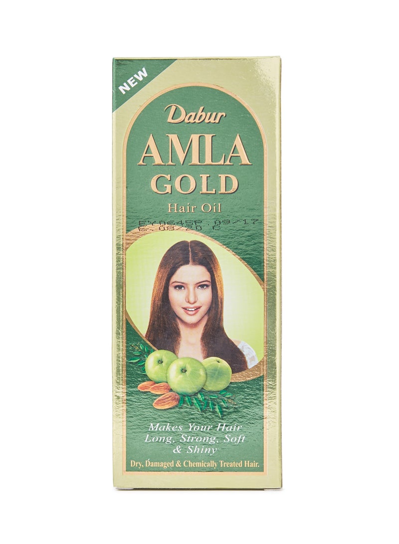 Dabur Amla Gold Hair Oil 10% OFF | with Almond & Henna | Promotes Hair Growth For Dry Damaged & Chemically Treated Hair (Packaging may vary) 90ml  - Image 1