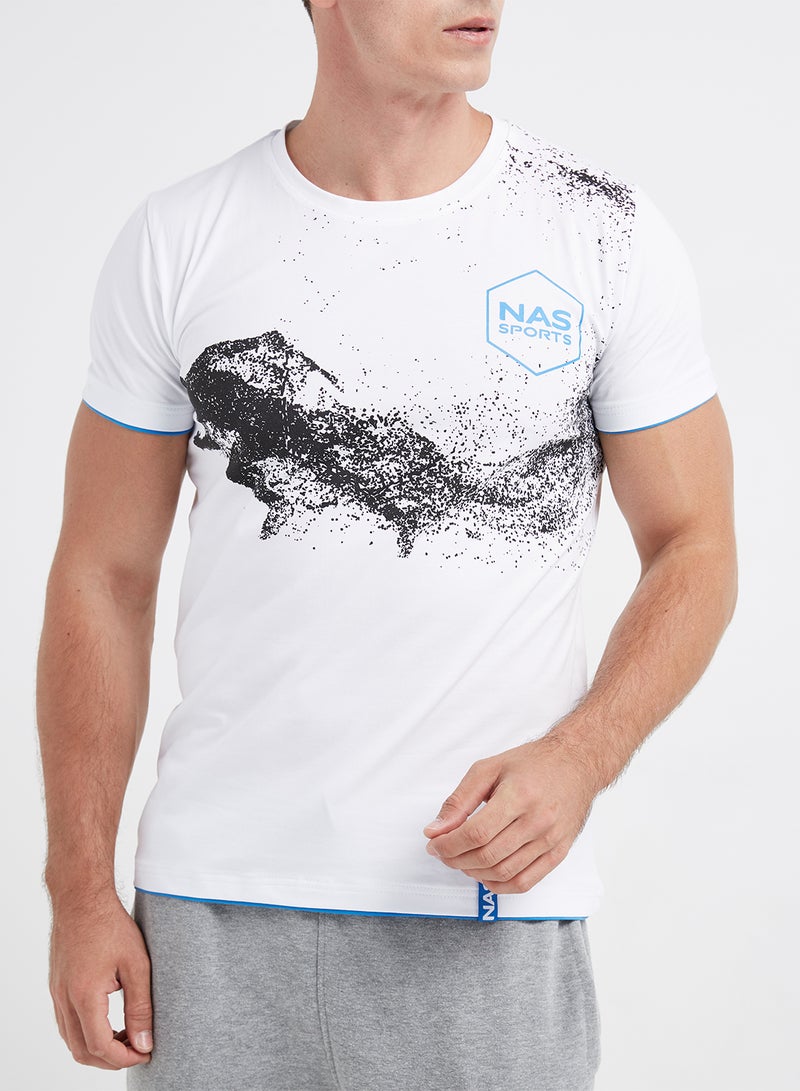 NAS Classic Graphic T-Shirt White - Image 4