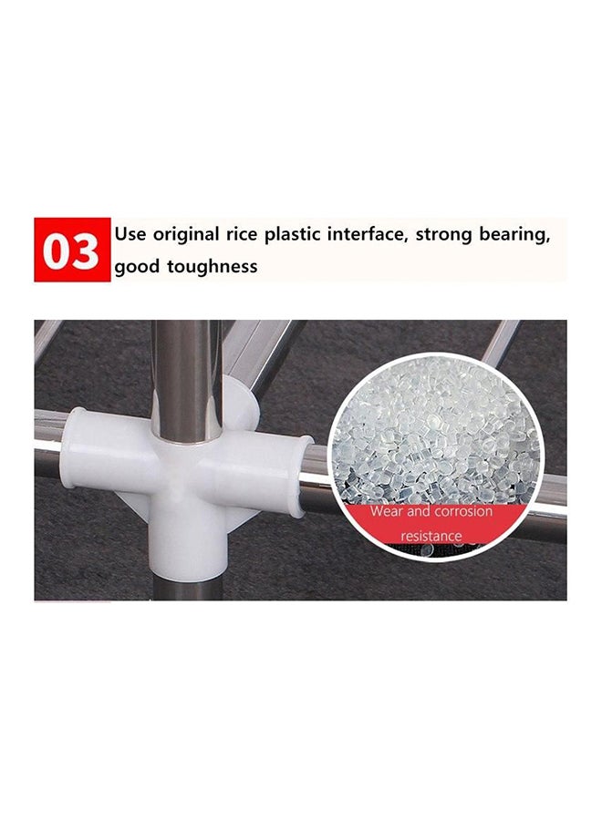 Portable Wardrobe Organizer Maroon 150cm - Image 3