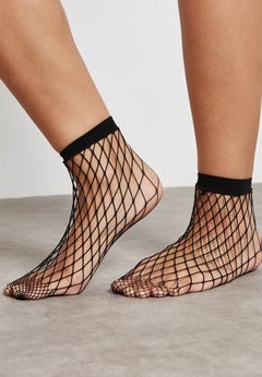 Gipsy Ankle High Fishnet Socks Black  - Image 1