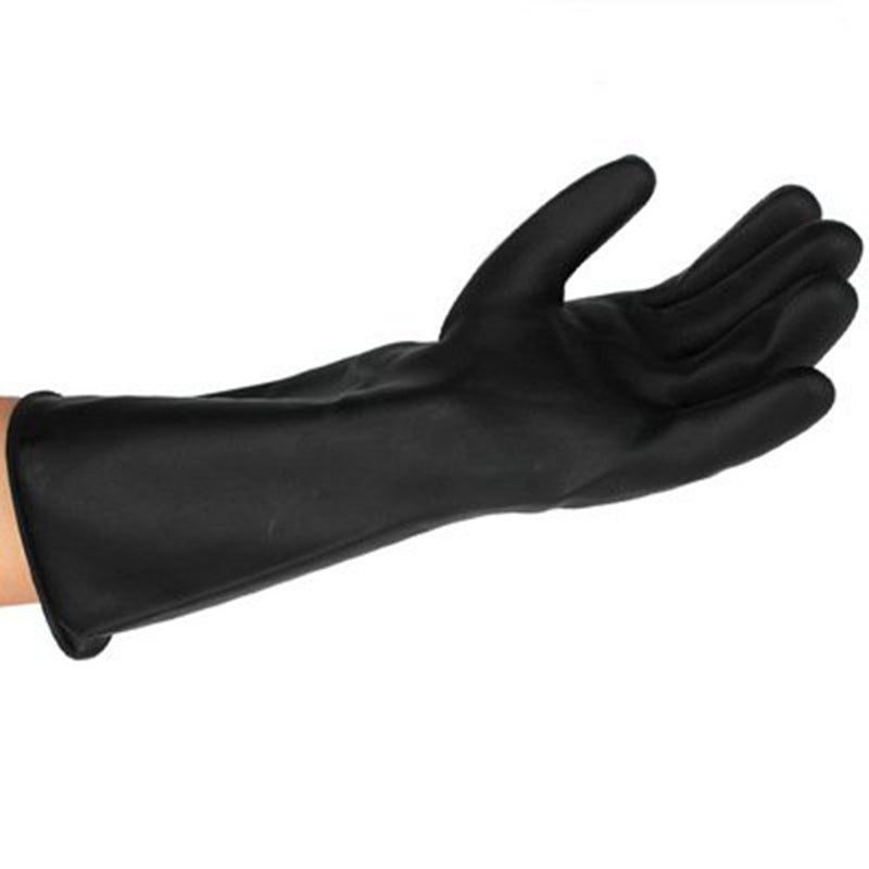Chemical Resistant Rubber Gloves Black 40x15x5centimeter - Image 1