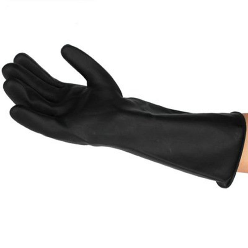 Chemical Resistant Rubber Gloves Black 40x15x5centimeter - Image 3