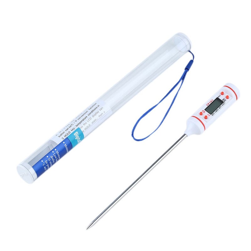 Digital Thermometer With LCD Display White/Silver/White 22.5x2.5x2.5cm - Image 1
