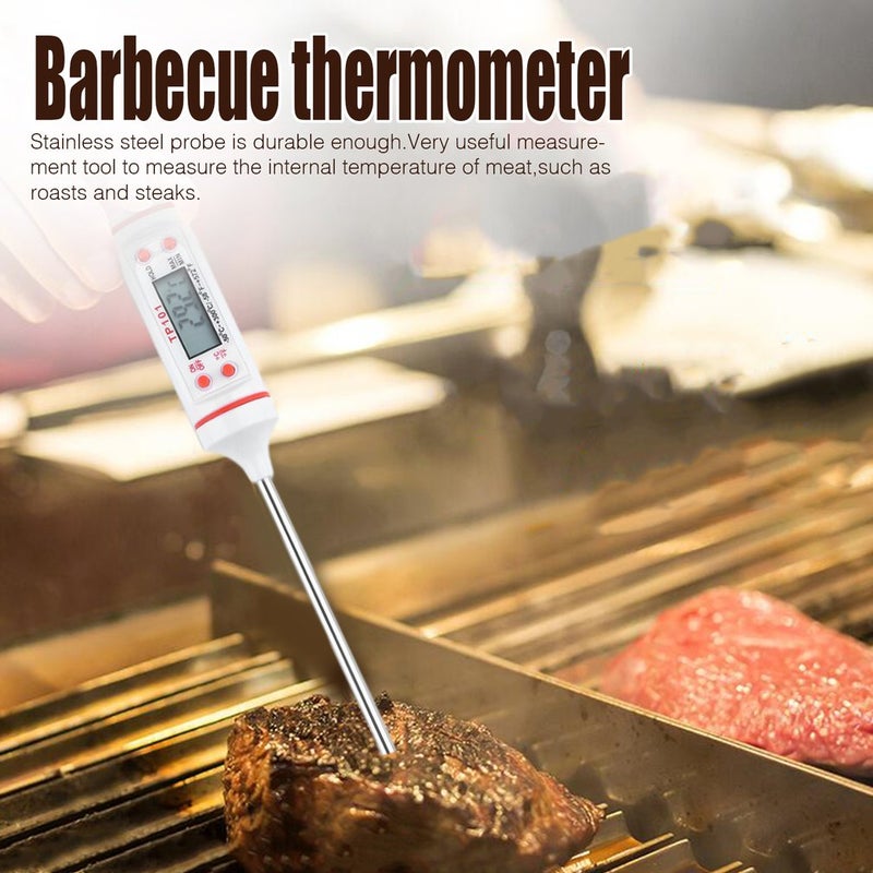 Digital Thermometer With LCD Display White/Silver/White 22.5x2.5x2.5cm - Image 4