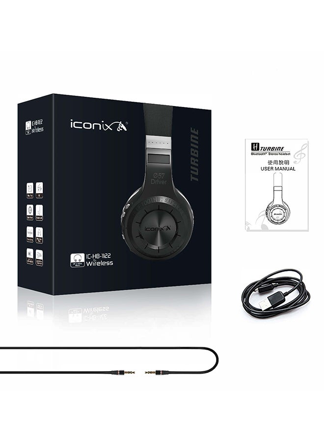 Over-Ear Bluetooth Headset With Mic Black