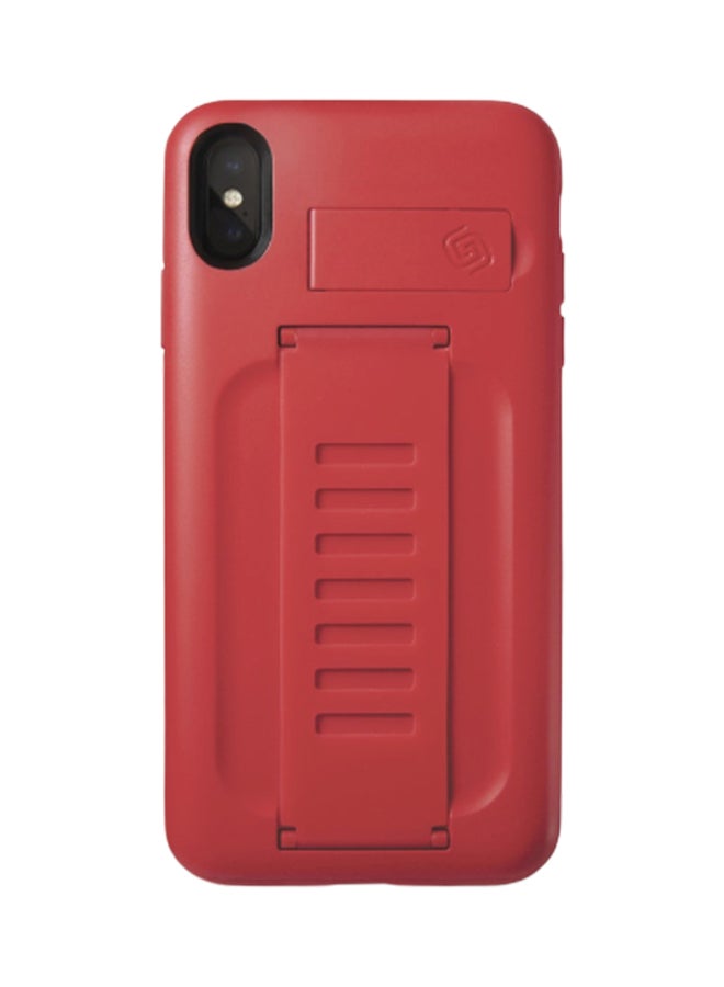 جريب 2 يو غطاء حماية مزود بمسند لهاتف آيفون XS ماكس أحمر - Image 1