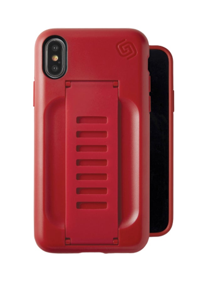 جريب 2 يو غطاء حماية مزود بمسند لهاتف آيفون XS ماكس أحمر - Image 2