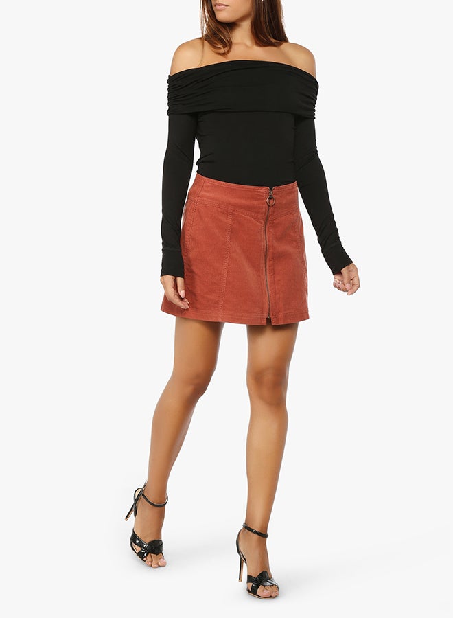 FOREVER 21 - Mini Skirt Brown - Image 1