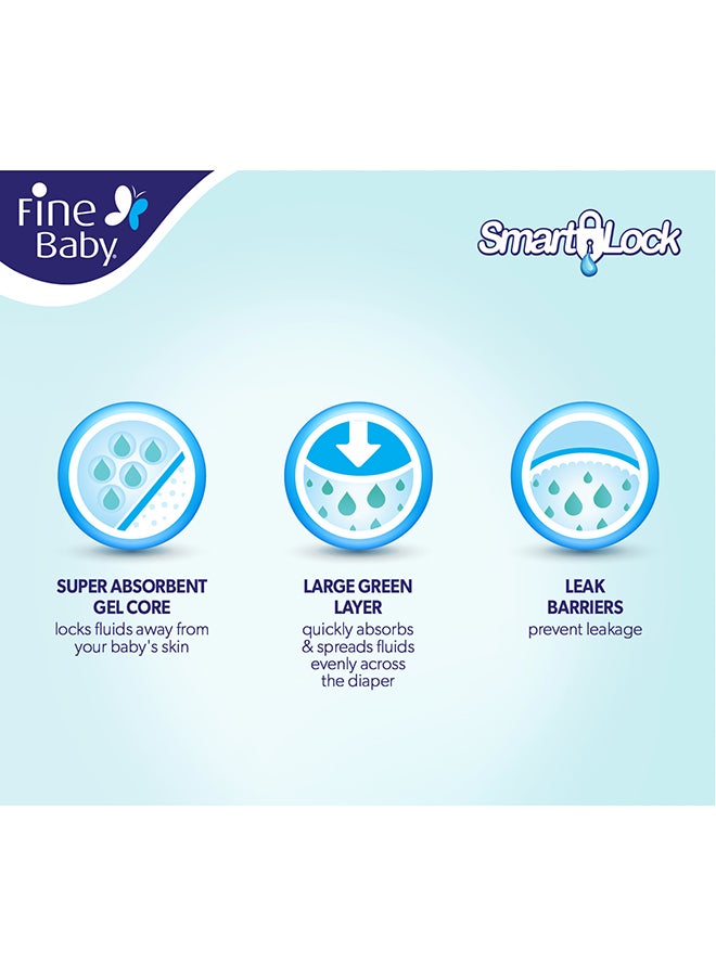 Fine Baby Mothers Touch Lotion Diapers, Size 2, Small, 3-6 Kg, Jumbo Pack, 68 Count  - Image 4