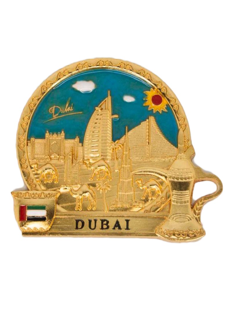 Al Jaber Ysie-Gb128 FM Fridge Magnet Gold/Blue