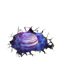 Generic 3D Wall Sticker Broken Wall Galaxy Planet Sticker Multicolour 60x40cm 