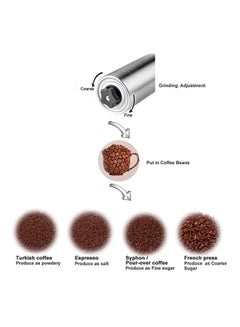 Sike Portable Manual Coffee Bean Hand Grinders Silver 1.8 x 7.5 x 1.8 cmcentimeter  - Image 3