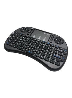 i8 + 2.4G Mini Wireless Keyboard With Touchpad Mouse Black