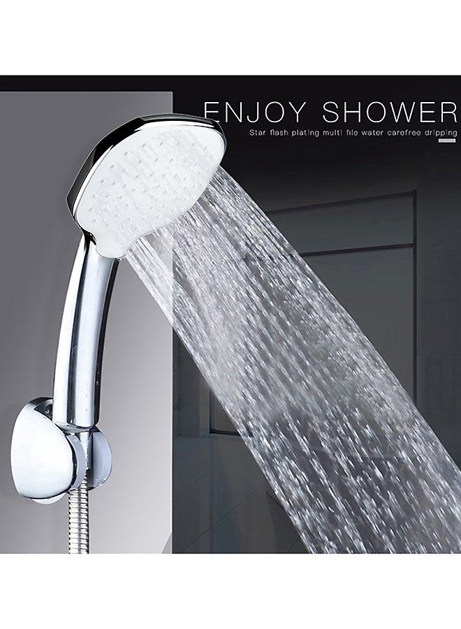 Voberry High Pressure Adjustable Shower Head Silver 12x5x300centimeter - Image 2