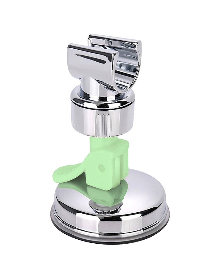 Voberry Adjustable Chrome Finish Shower Head Holder Silver/Green 7x5x77cm