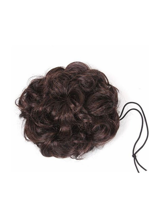 NewLifeStyle Realistic Ring Elastic Rubber Bud Style Curly Hair Brown 