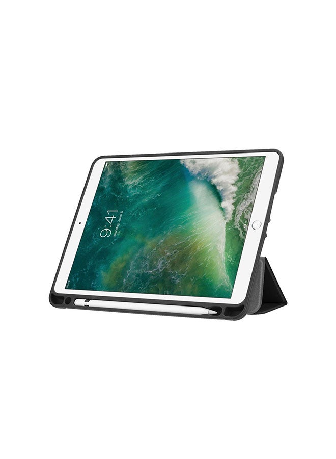 أتوكيت غطاء حماية واق مع حامل للقلم لجهاز أبل آي باد إصدار 2018/2017 مقاس 9,7 بوصة أسود - Image 3