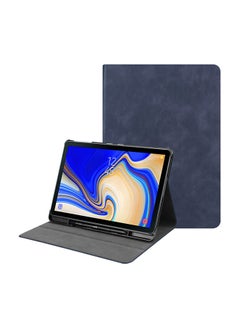 ATOKIT Protective Leather Case Cover With Holster For Samsung Tab S4 T835 10.5-Inch Dark Blue  - Image 1