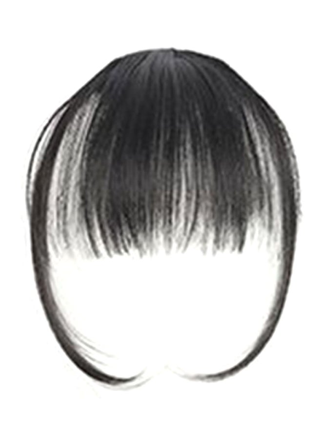 نيو لايف ستايل - شعر مستعار على شكل غرة خفيفة مزودة بخصلات شعر على جانبي الوجه أسود - Image 1