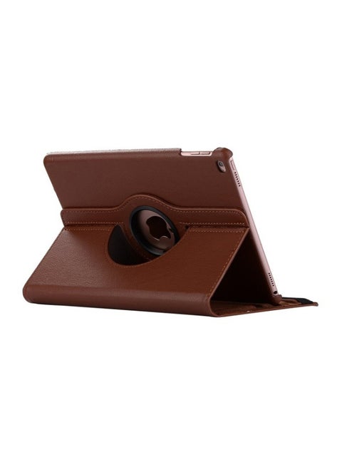 360 Degree Leather Smart Cover Case For 2018/2017 Apple Ipad 9.7 Inch Brown