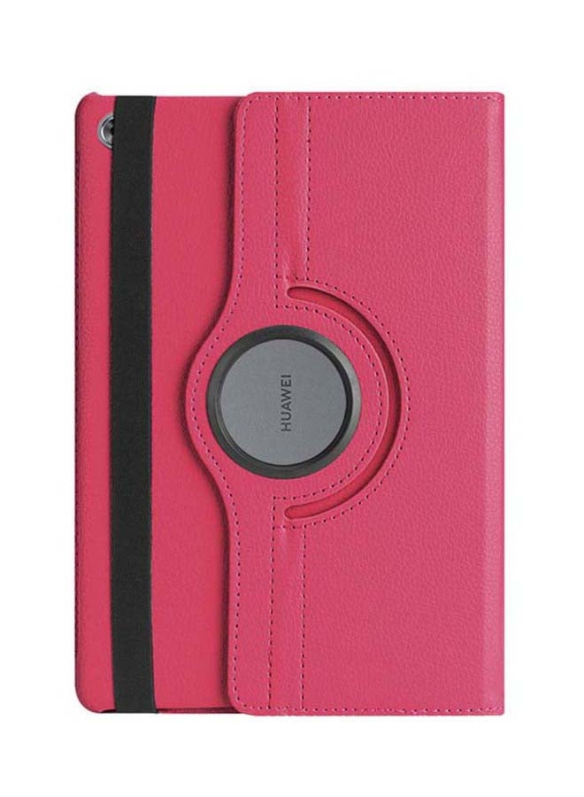 Folio Case Cover For Huawei MediaPad M5 Lite 10.1-Inch Rose Red - v1557153474/N24966199A_1