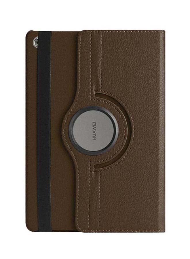 Folio Case Cover For Huawei MediaPad M5 Lite 10.1-Inch Brown