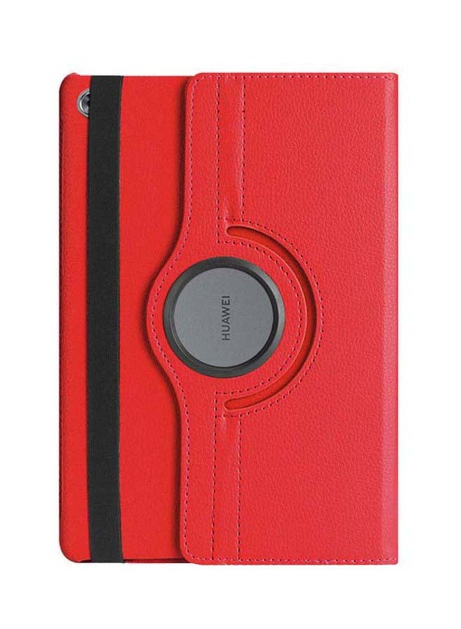 SOWUGI - Protective Flip Cover For Huawei MediaPad M5 Lite 10.1-Inch Red/Black - Image 1