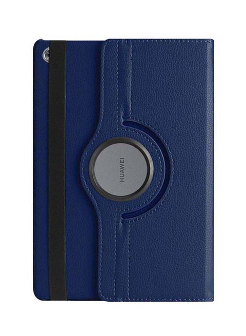 Folio Case Cover For Huawei MediaPad M5 Lite 10.1-Inch Dark Blue